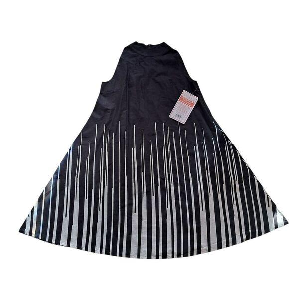 Vintage Esy Studio Ey Boho Casual Gothic Swing Into Print  Black/White Large NWT - Picture 4 of 13